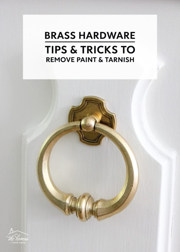 Brass Hardware  Easy Tricks to Remove Paint & Tarnish - The Homes